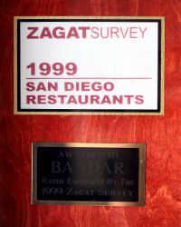1999 - Zagat - Rated Excellent