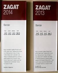 2013-2014 - Zagat Rating