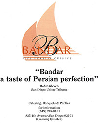 Quote - Bandar a taste of Persian perfection